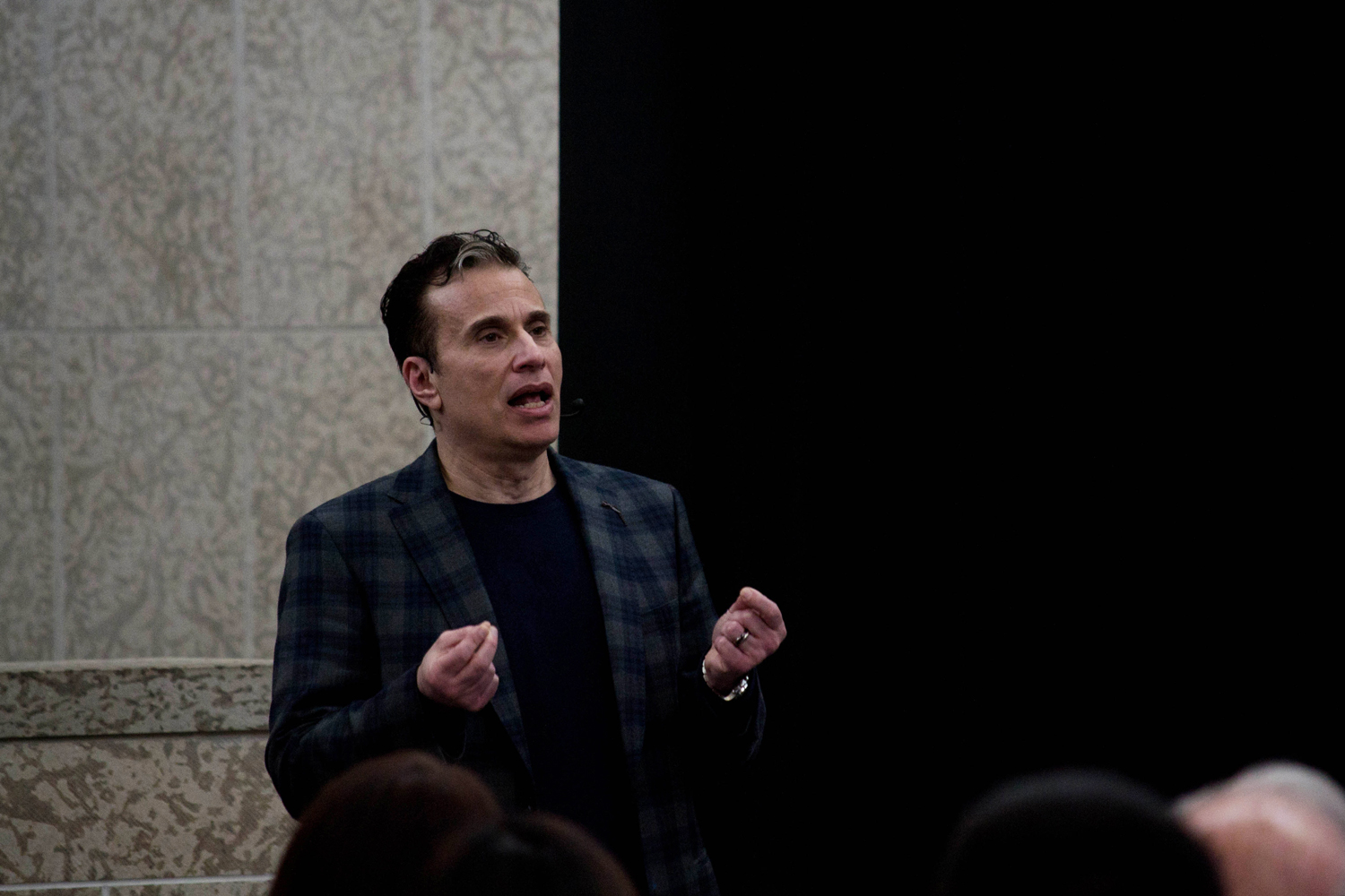 Michael Landsberg encourages  students to speak out