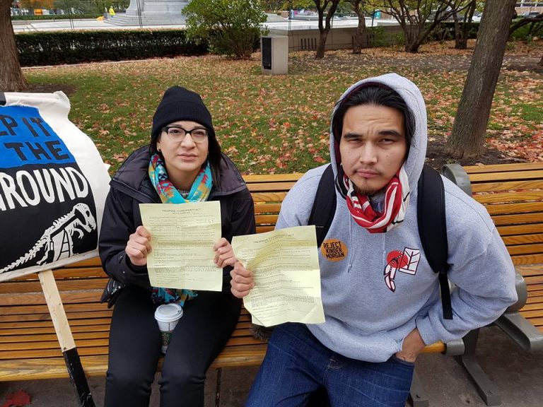 University of Winnipeg student executives, director detained outside Parliament in anti-pipeline demonstration