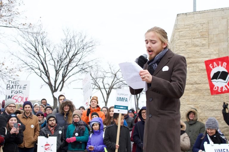 Friday student rally on campus precedes UMFA, admin agreement