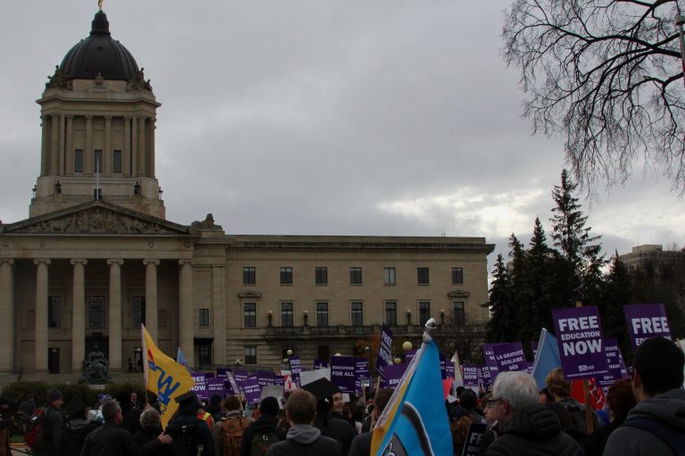 National Day of Action demonstration attracts large turnout of students, union members
