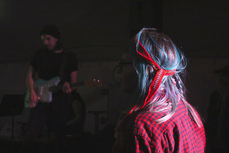 An attendee watching Living Hour at the 2017 Festival du Voyageur.