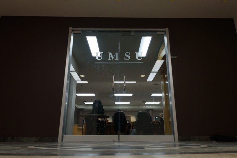 Photo of UMSU council chambers.