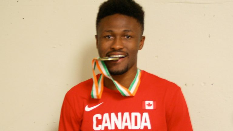Bison track athlete Alhaji Mansaray