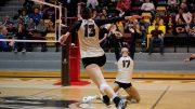 Brittany Habing and Emily Erickson in action this past weekend against the Brandon Bobcats.