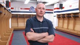 Bob Lowes during his time with the Regina Pats of the WHL. Photo by Don Healy, Regina Leader-Post.