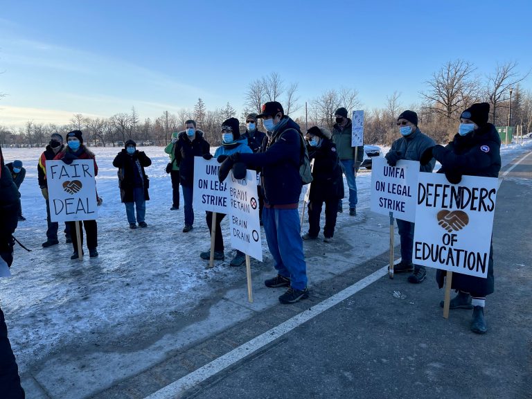 B.C. professors fly in to stand with UMFA strike