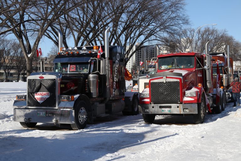 Convoy-inspired protests reach Winnipeg