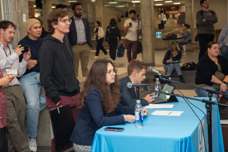 Candidates make final pitch at student-hosted debate