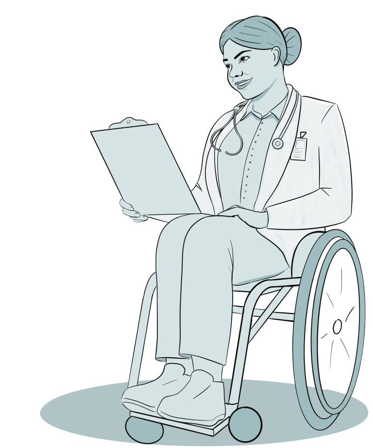 Doctor with disability advocates for more accessible future
