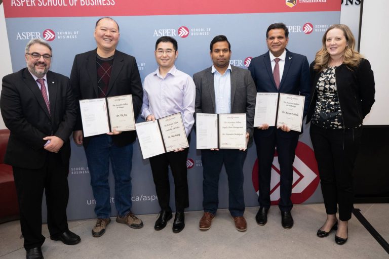 Asper school of business Associate Achievement awards