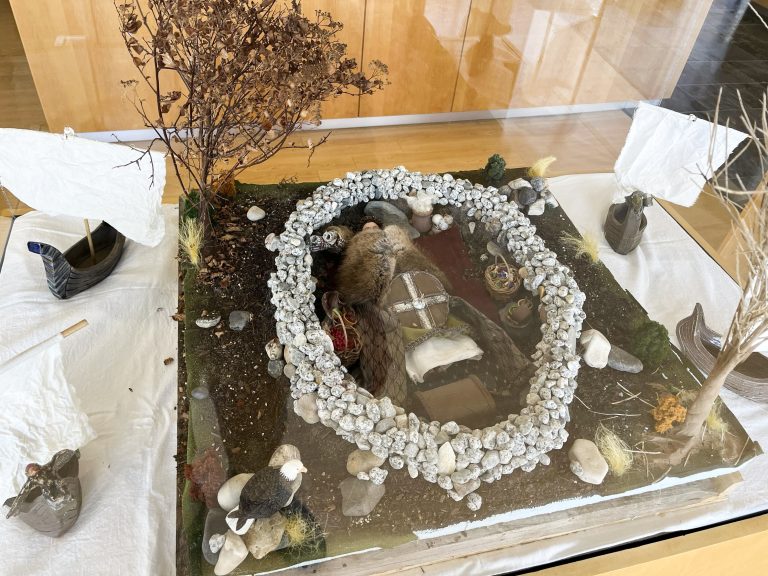 Dioramas in the Icelandic Reading Room