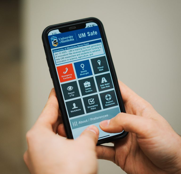 Features of UM Safe app for students, staff and faculty