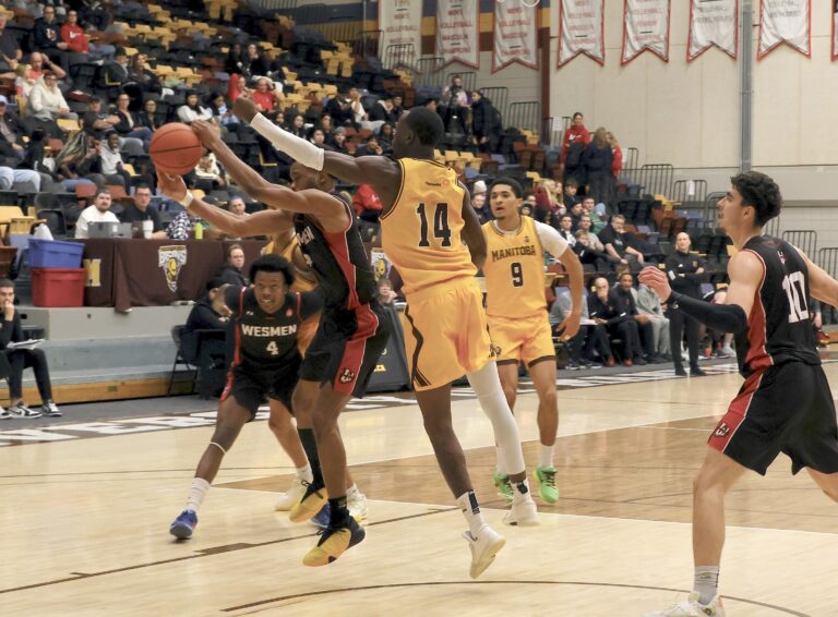 Bisons men’s basketball loses to the Wesmen