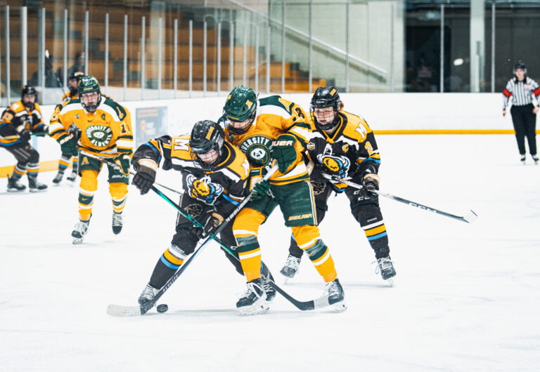 Bisons women’s hockey hustles, from Dinos to Pandas